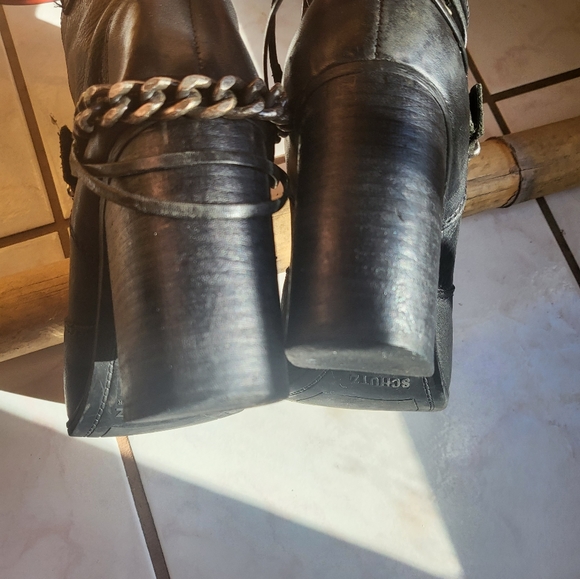 Shutz Black Booties Sz 10 - Picture 11 of 15